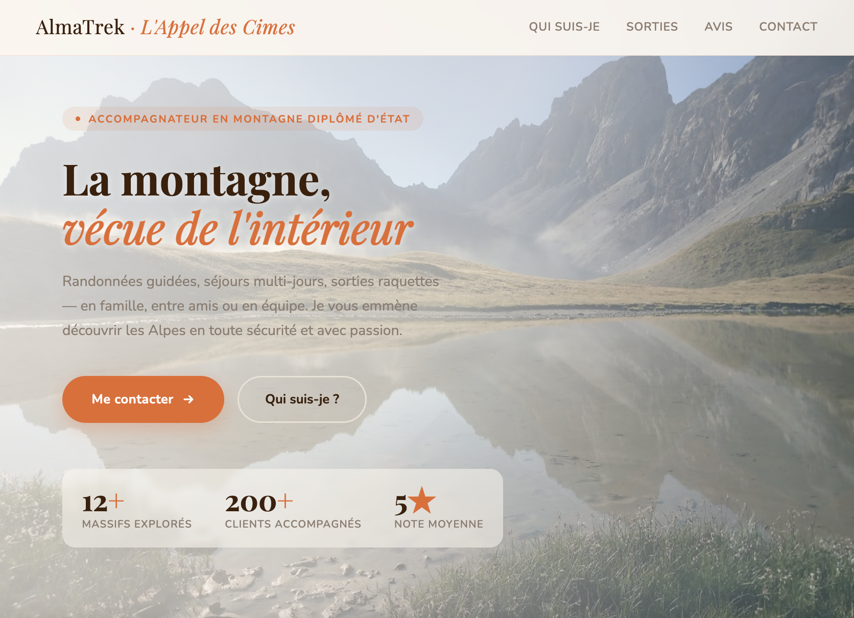 AlmaTrek — accompagnateur en montagne
